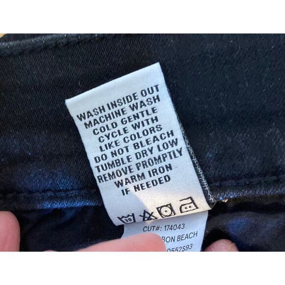 NWT Serra Retreat Distressed Fray Hem Crop Jeans Size 26W Women’s Black - Picture 5 of 10